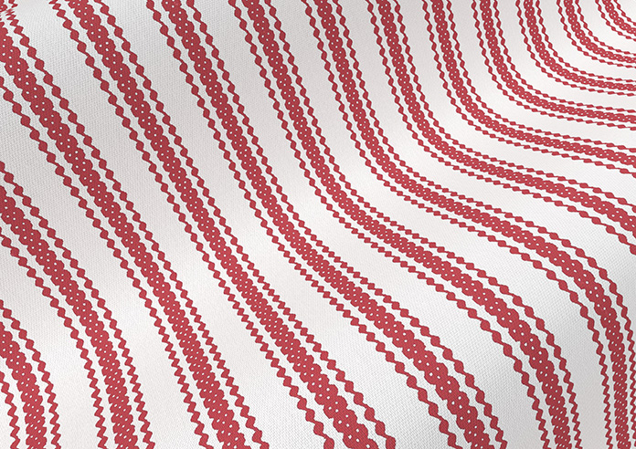 Lace Stripes, Rouge - Roman Blind - Image 4